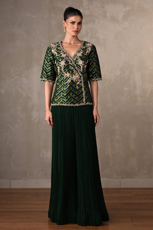 Enchanted Green Georgette Co-Ord Set
