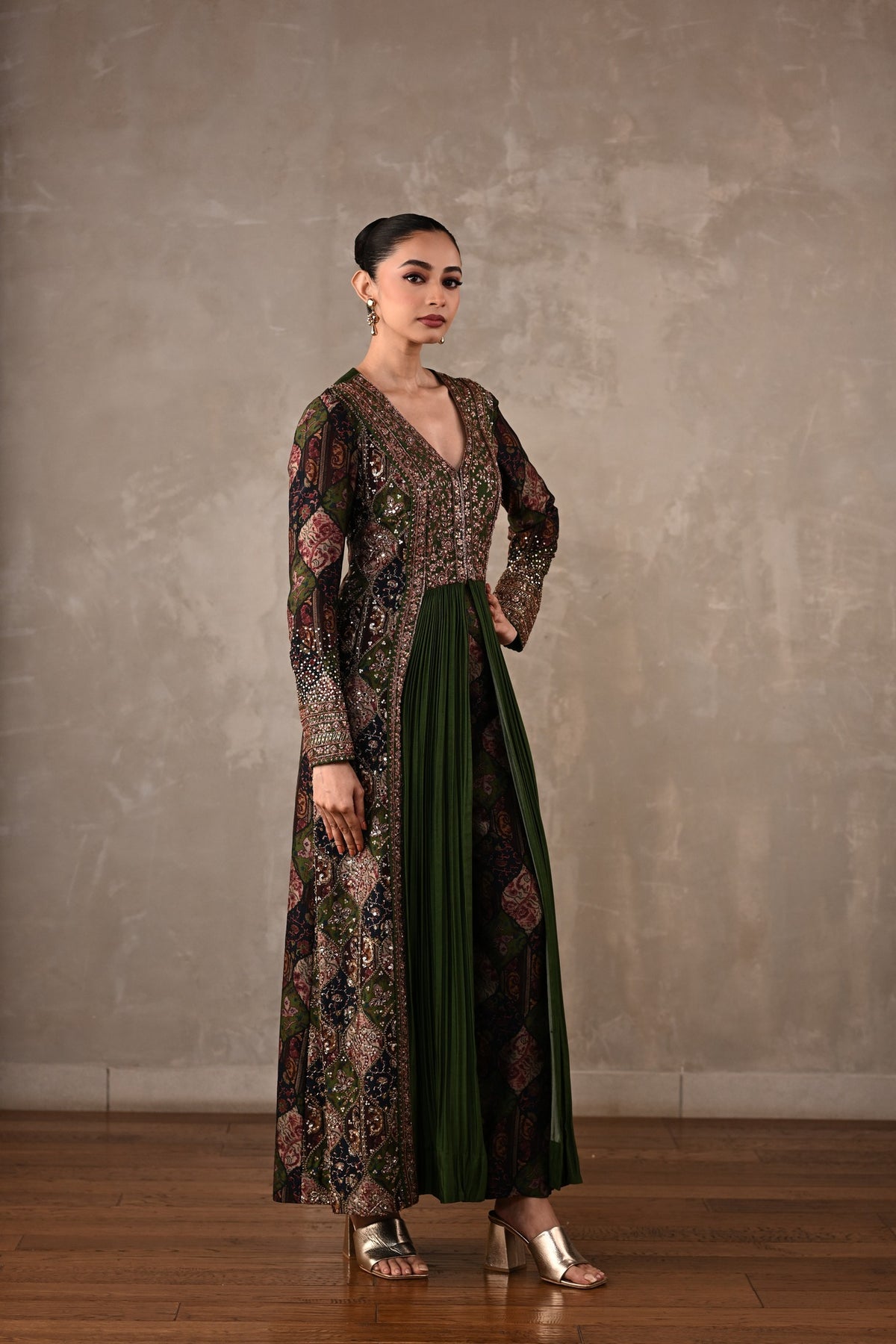 Patchwork-Inspired Embroidered Co-ord Set