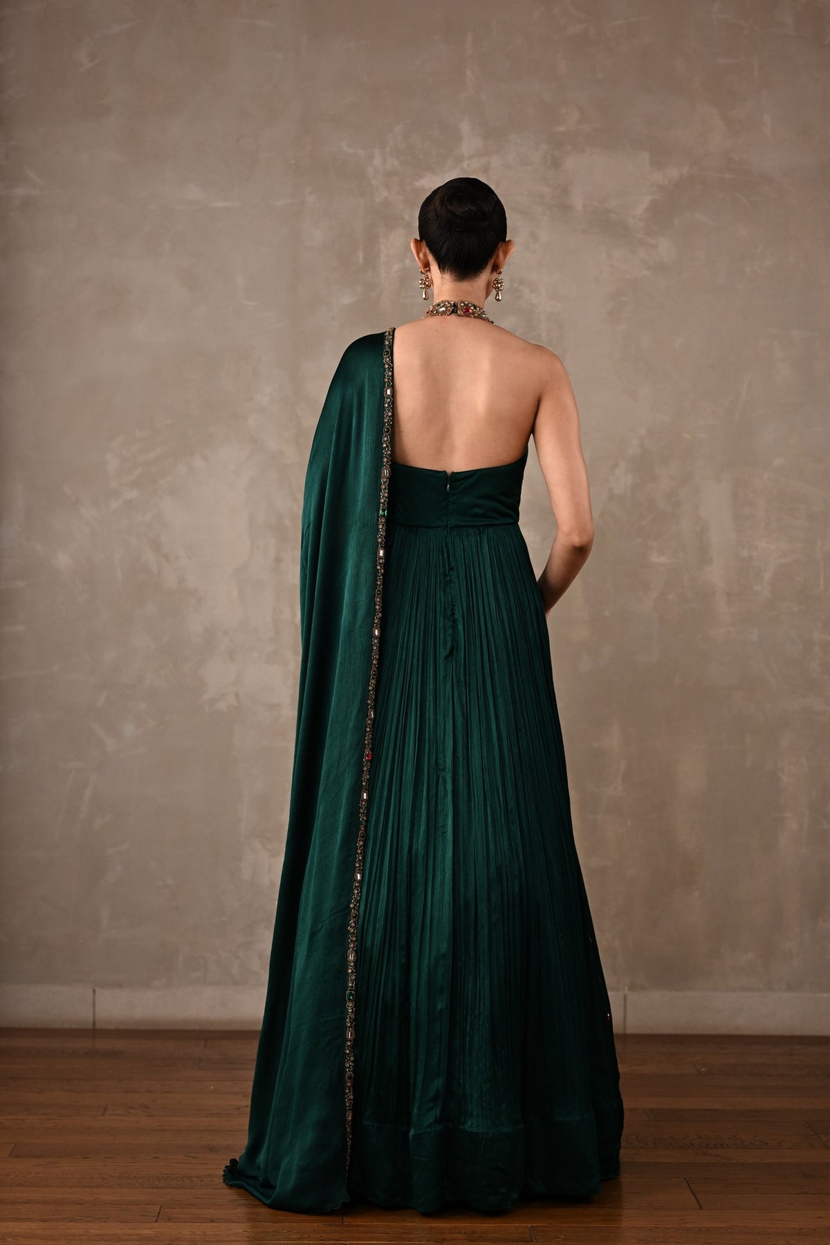Bejewelled Gown Set