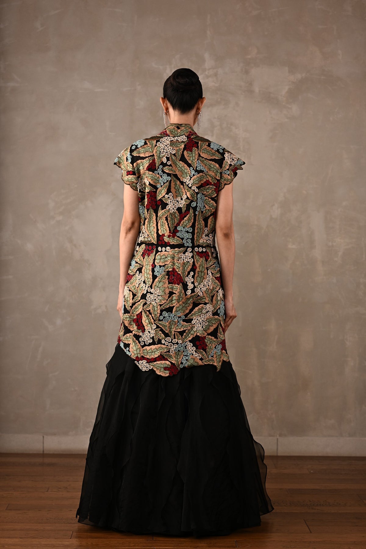 Floral Threadwork Lehenga Set