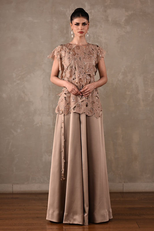 Floral Appliqué Cutwork Co-ord Set