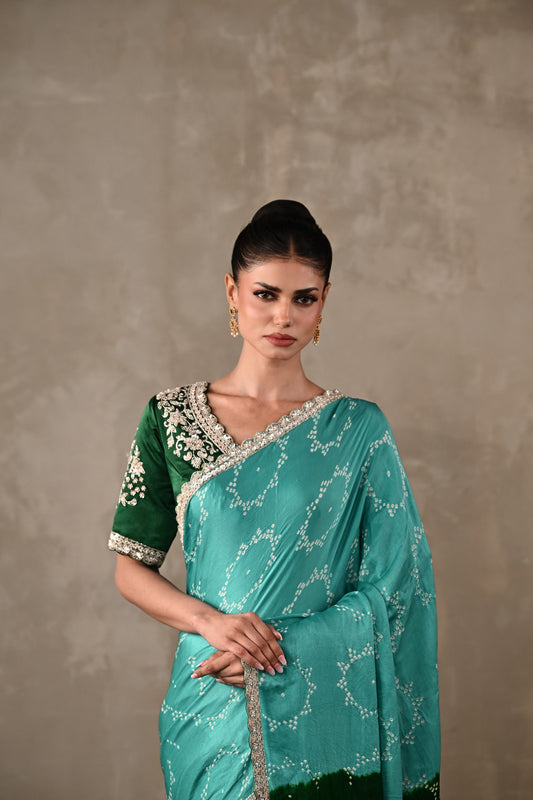 Bandhani Saree Set