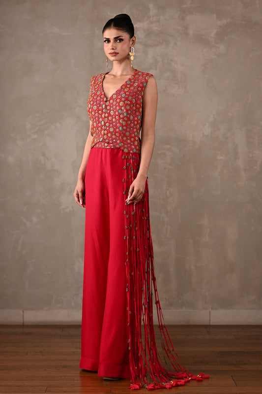 Cluster Floral Silk Co-ord Set