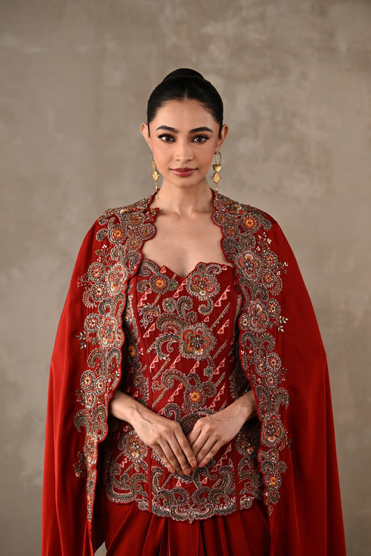 Zardosi Corset Skirt Ensemble