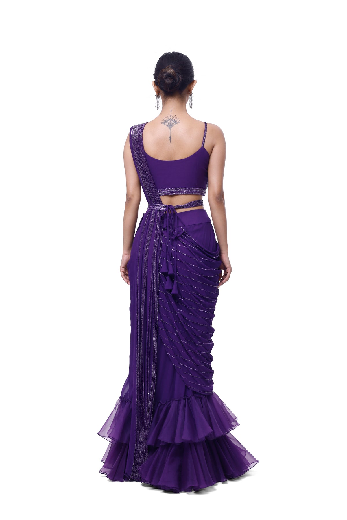 Fish Cut Drape Saree