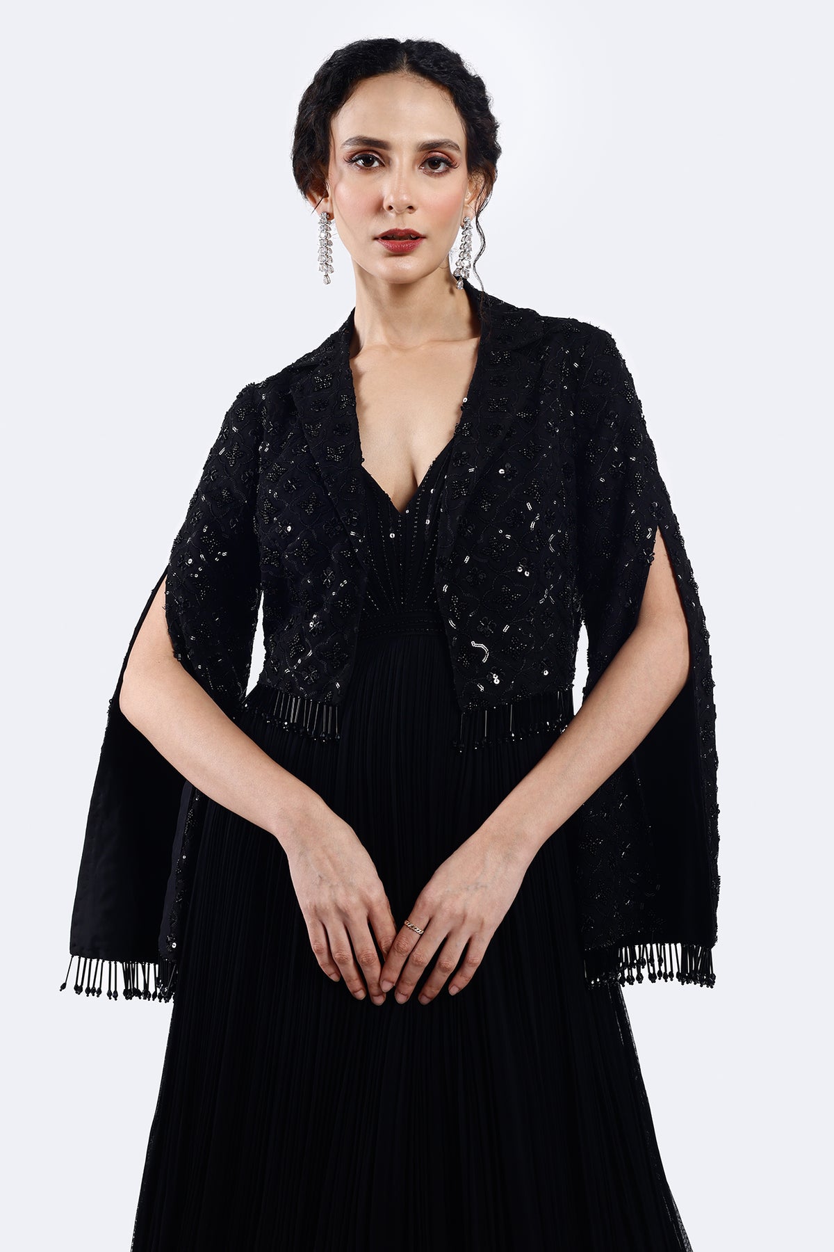 Gown With Cape Jacket