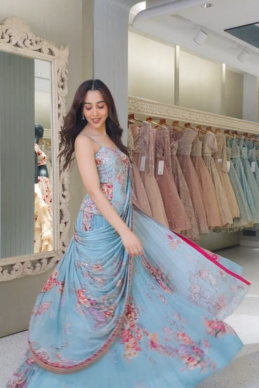Floral Printed Lehenga Set