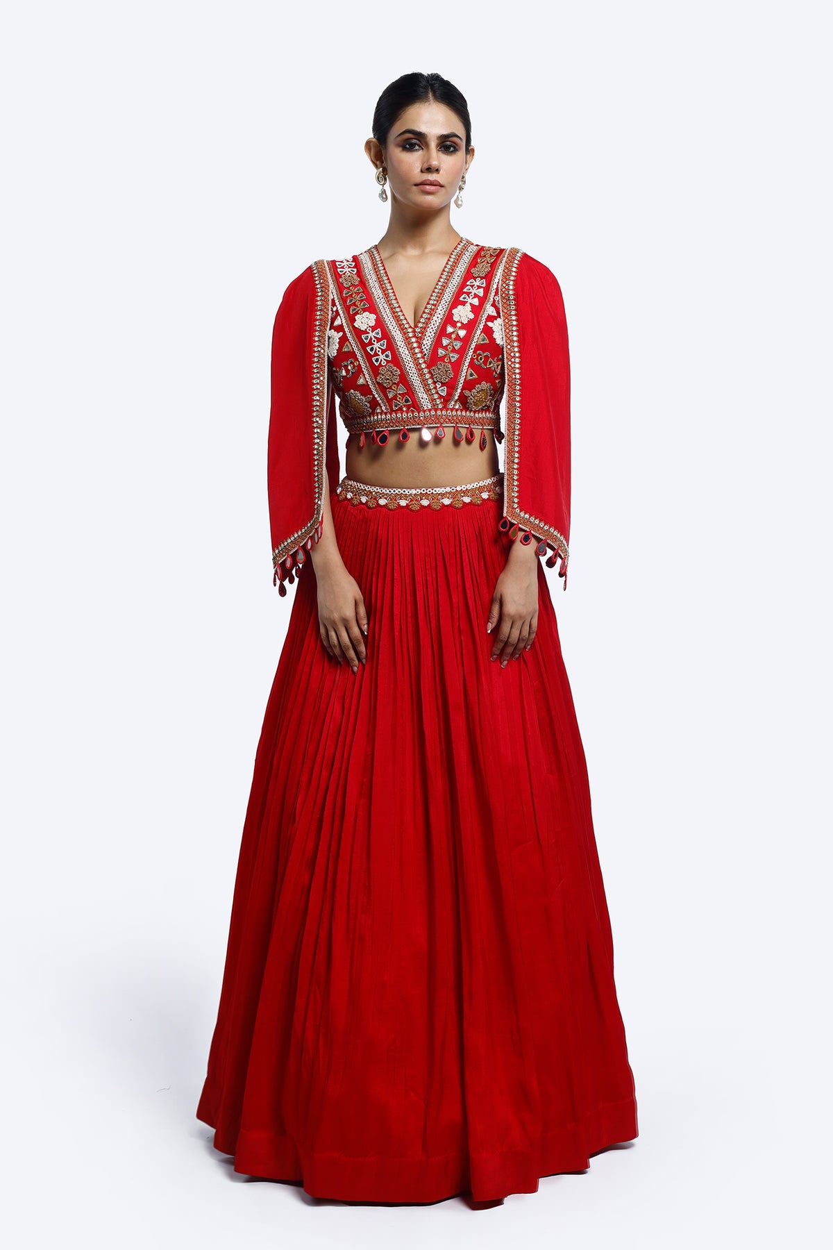 Abla Embroidered Silk Co-Ord Set