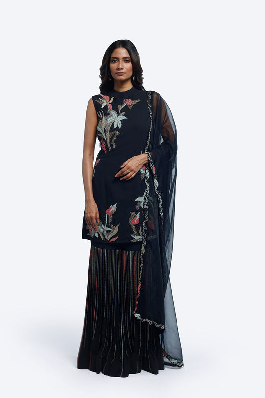 Cheed Floral Sharara Suit Set