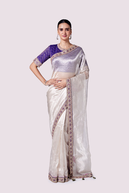 Zari Tissue saree