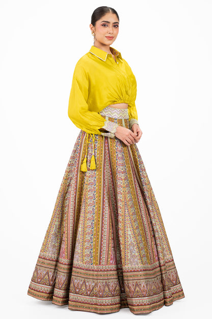 Silk Baggy Lehenga