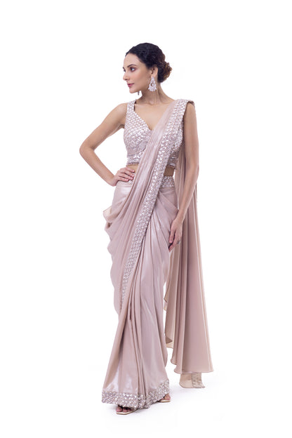 Swarovski embellished Drape Saree