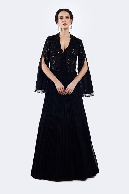 Gown With Cape Jacket