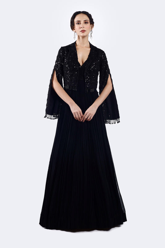 Gown With Cape Jacket