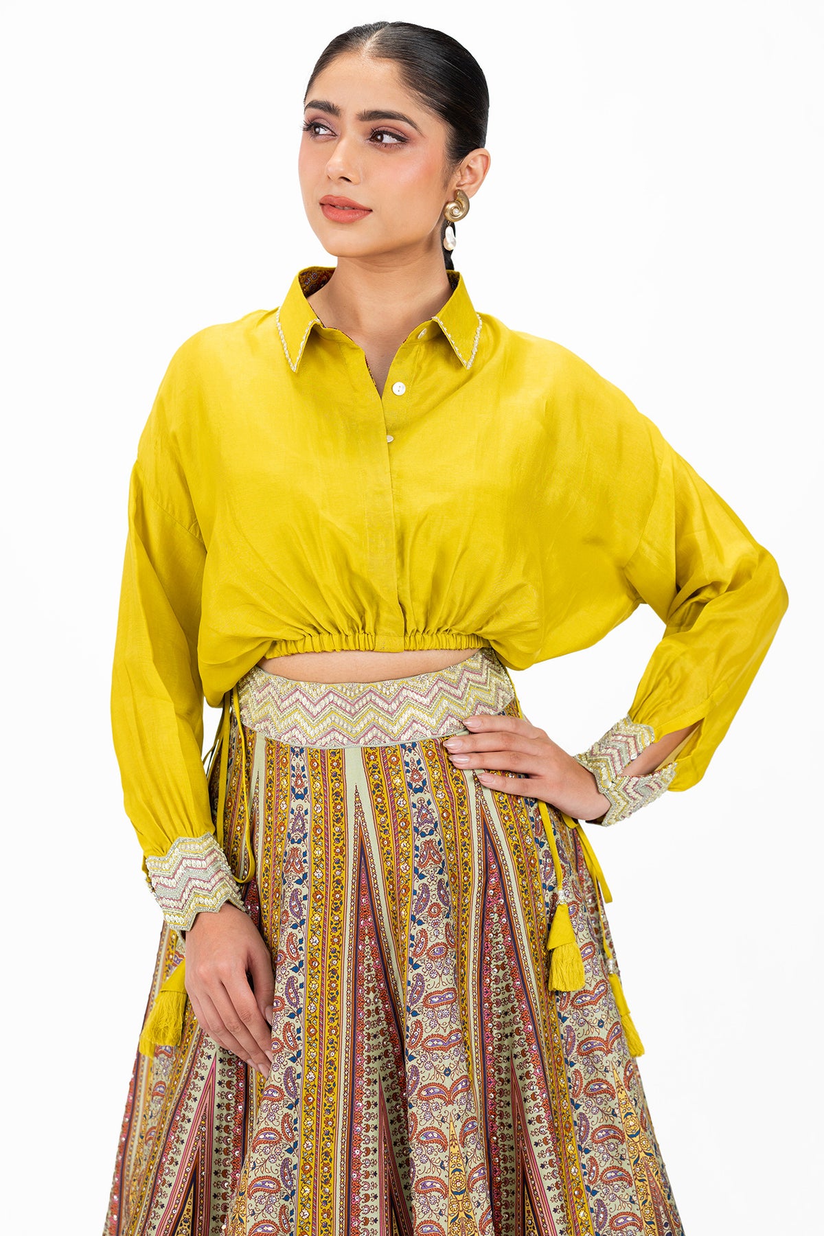 Silk Baggy Lehenga