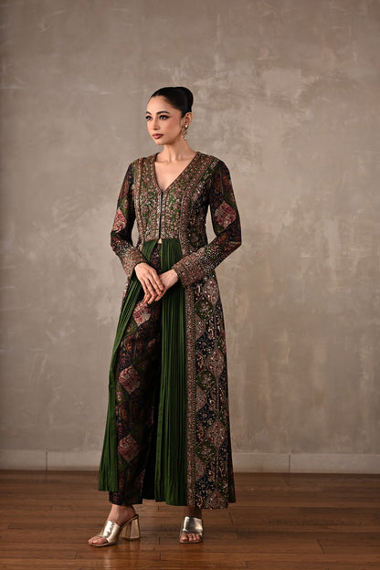 Patchwork-Inspired Embroidered Co-ord Set