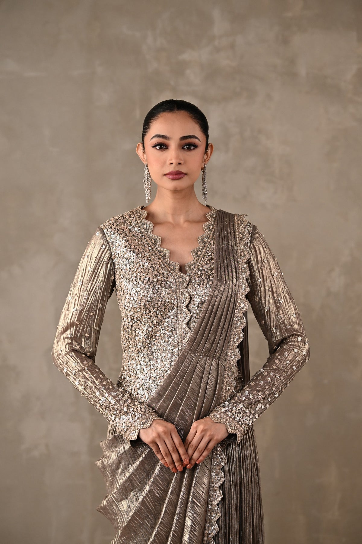 Starlight Drape Saree Set