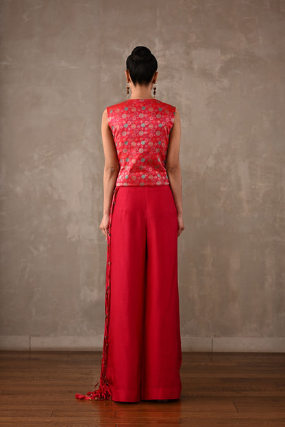 Cluster Floral Silk Co-ord Set