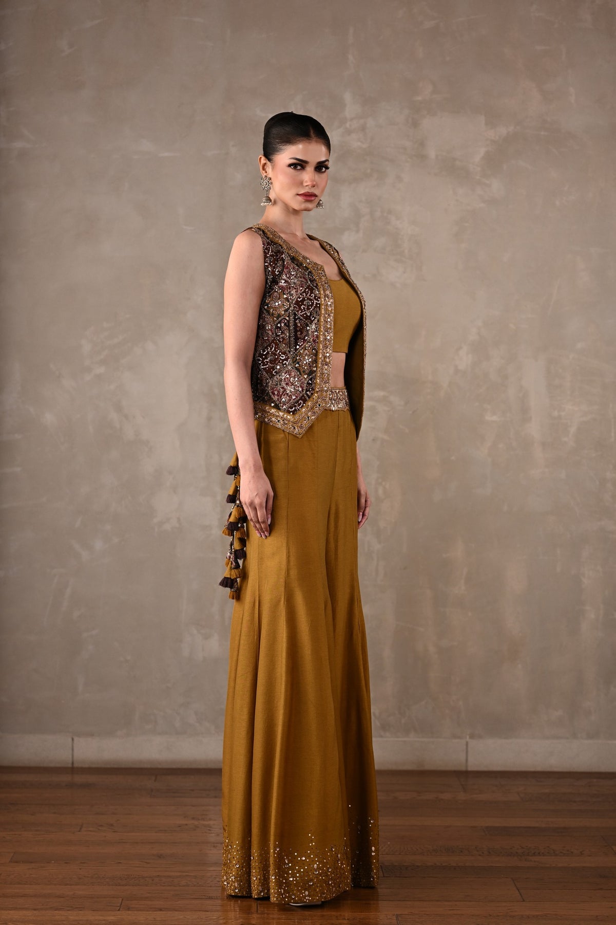 Embellished Silk Co-Ord Set