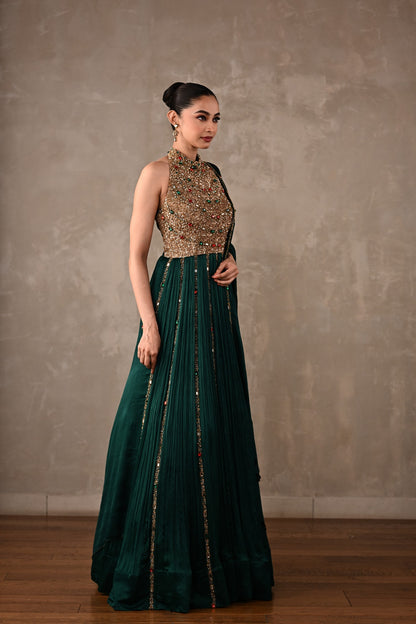 Bejewelled Gown Set