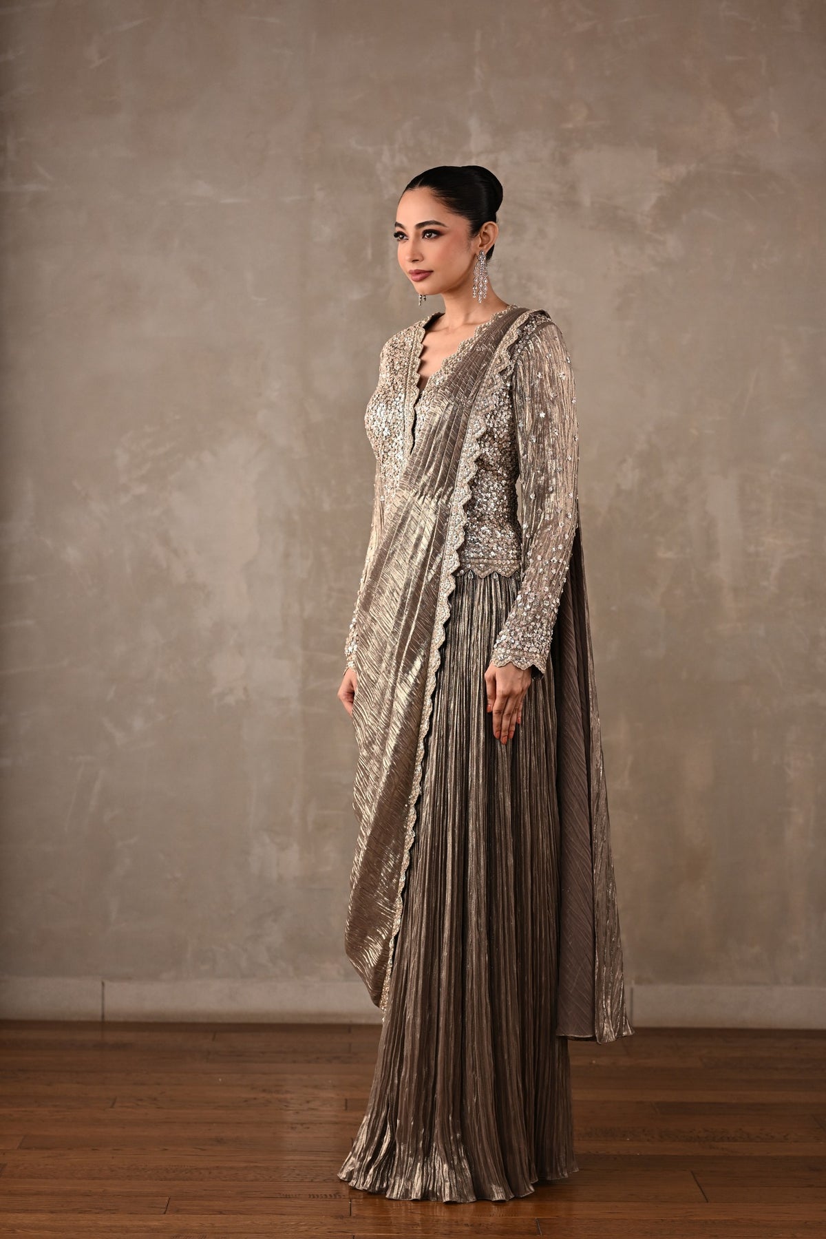 Starlight Drape Saree Set