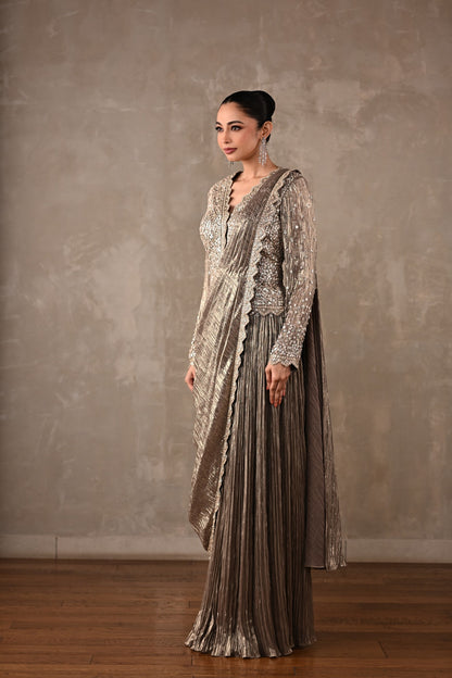Starlight Drape Saree Set
