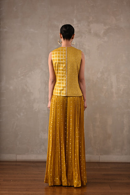 Embellished Tissue Silk Co-Ord Set