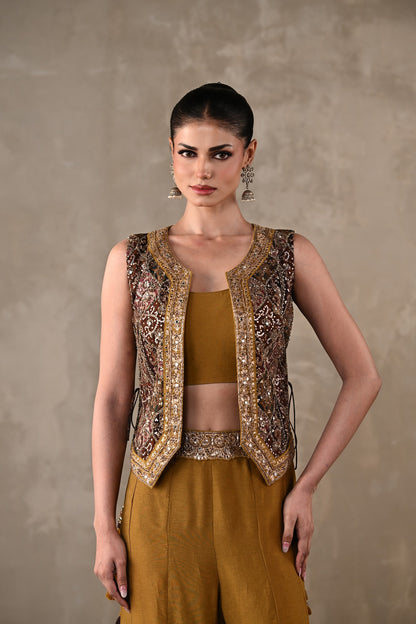 Embellished Silk Co-Ord Set