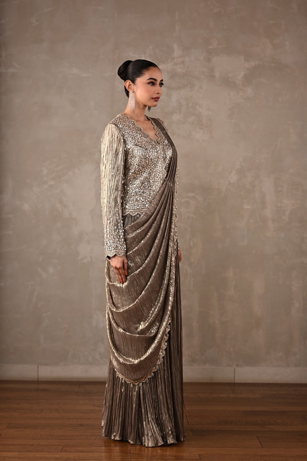 Starlight Drape Saree Set