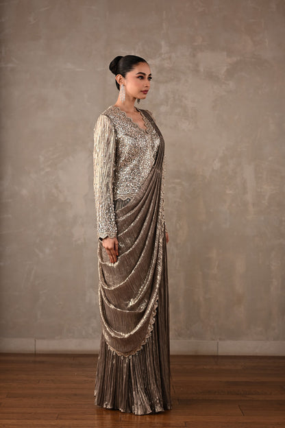 Starlight Drape Saree Set