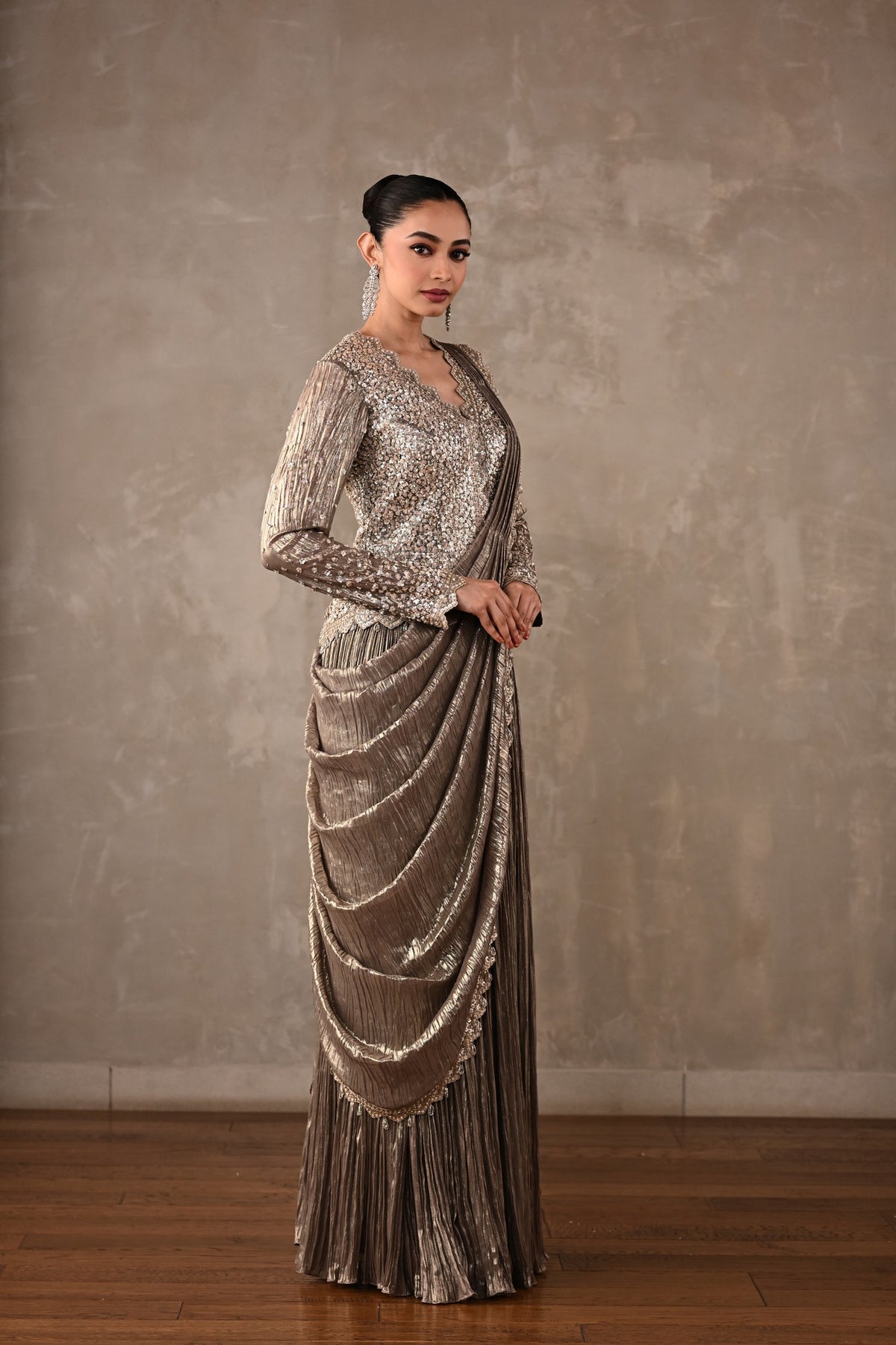 Starlight Drape Saree Set