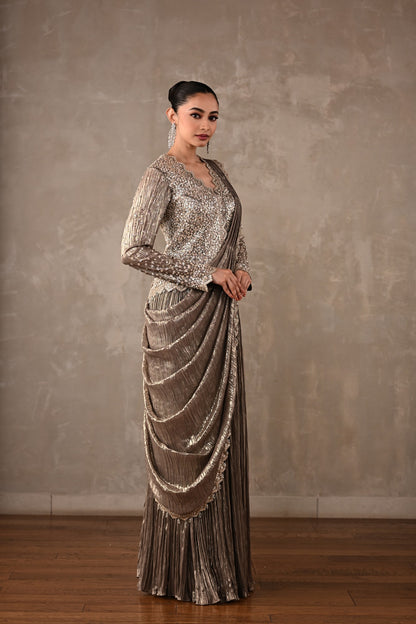 Starlight Drape Saree Set
