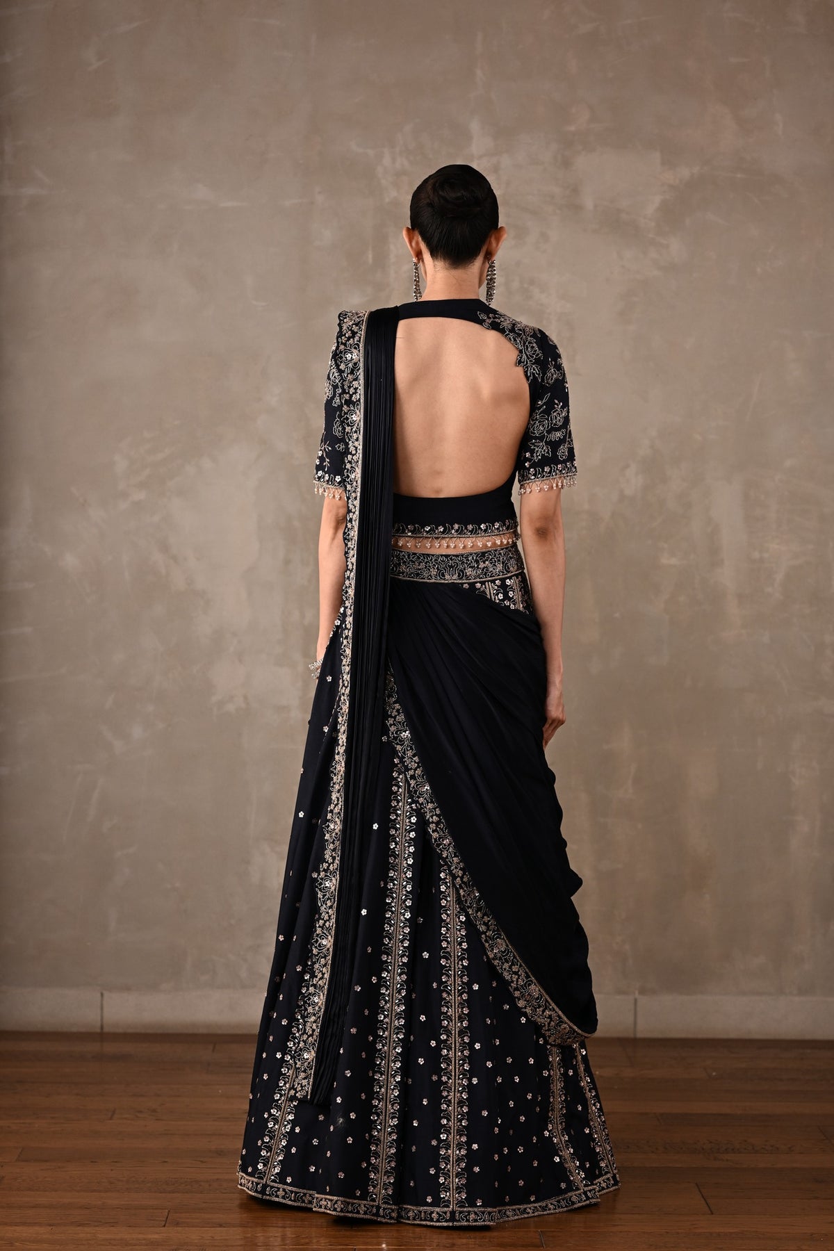 Regal Drape Embellished Lehenga Set