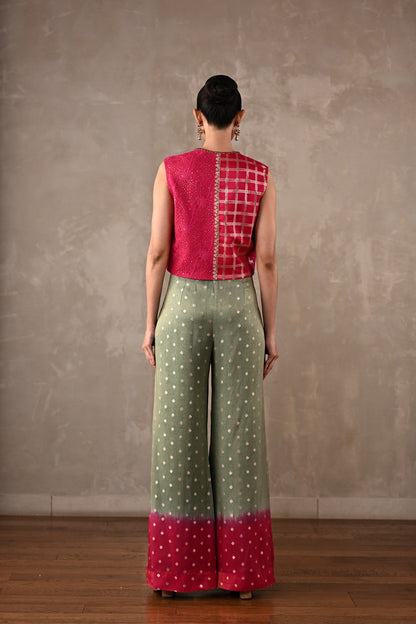 Embellished Tissue Silk Co-Ord Set