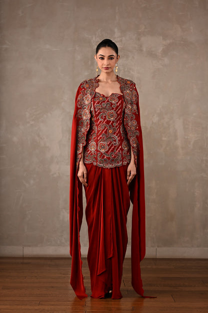 Zardosi Corset Skirt Ensemble