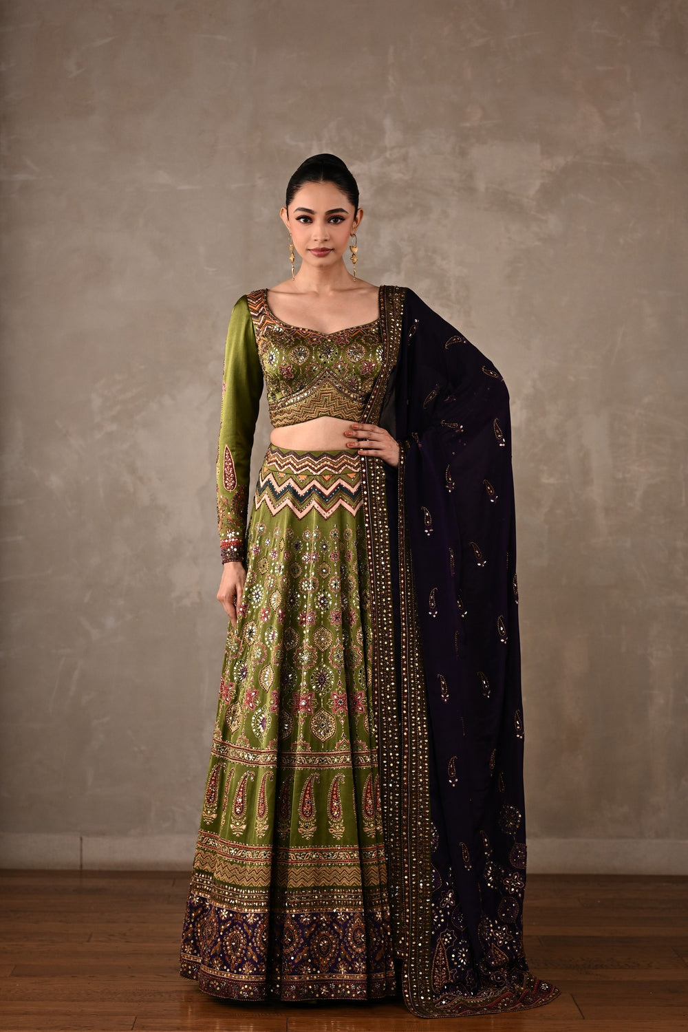 Royal Ajrakh Lehenga Set