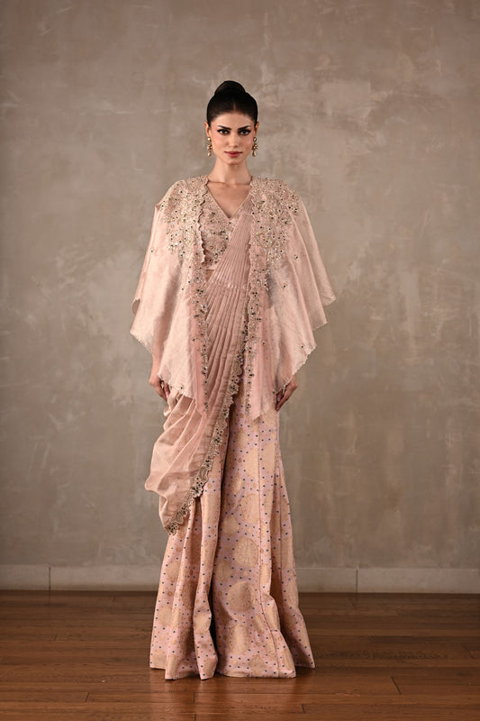 Opulent Drape Saree Set