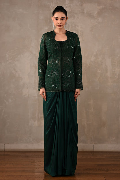 Embroidered Jacket Co-ord Set