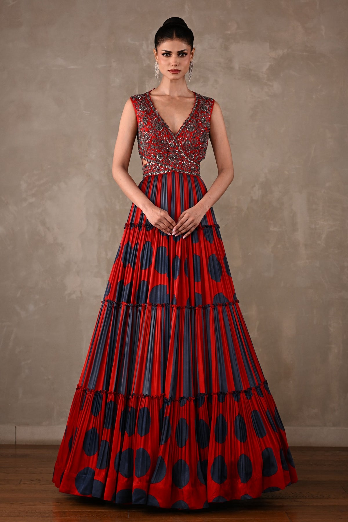 Polka Muse Tiered Gown