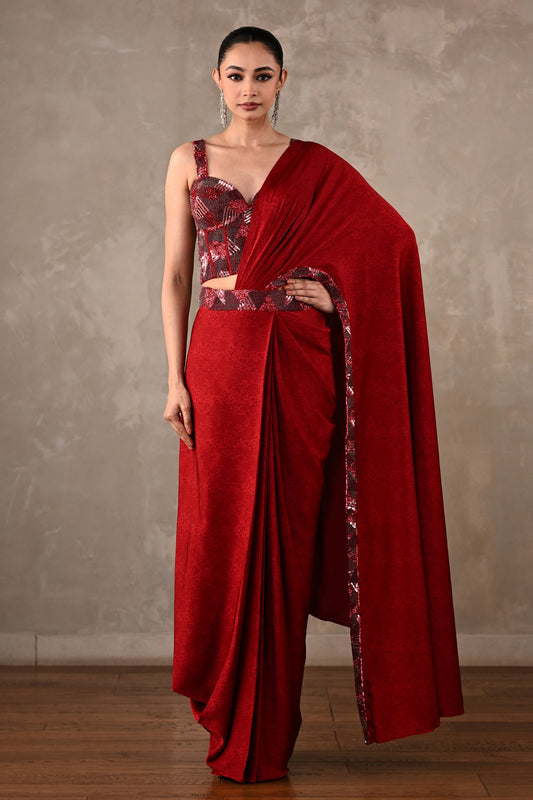 Corset Drape Saree Set