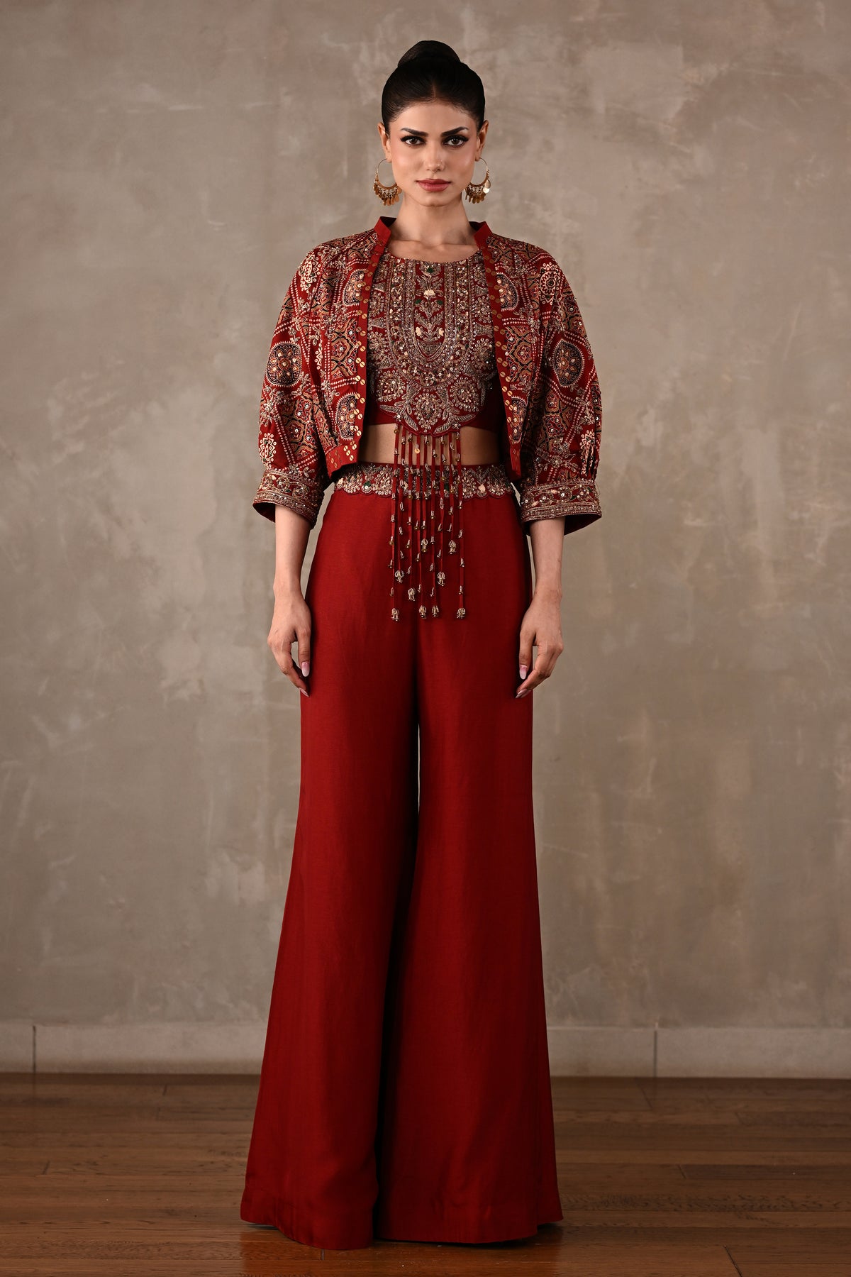 Embellished Printed Bomber Co-ord Set