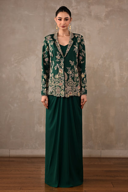 Zardosi Embroidered Jacket Set