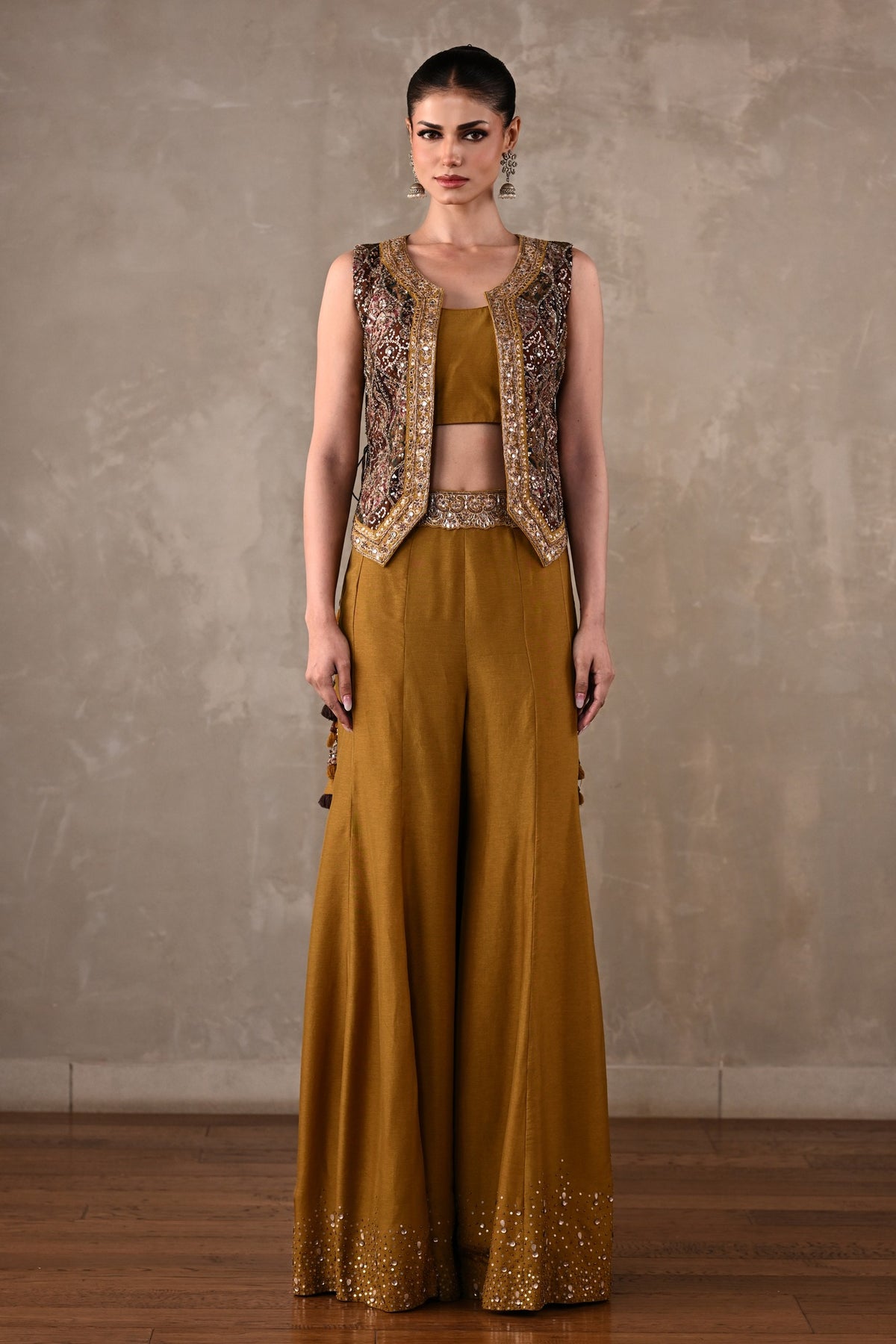 Embellished Silk Co-Ord Set