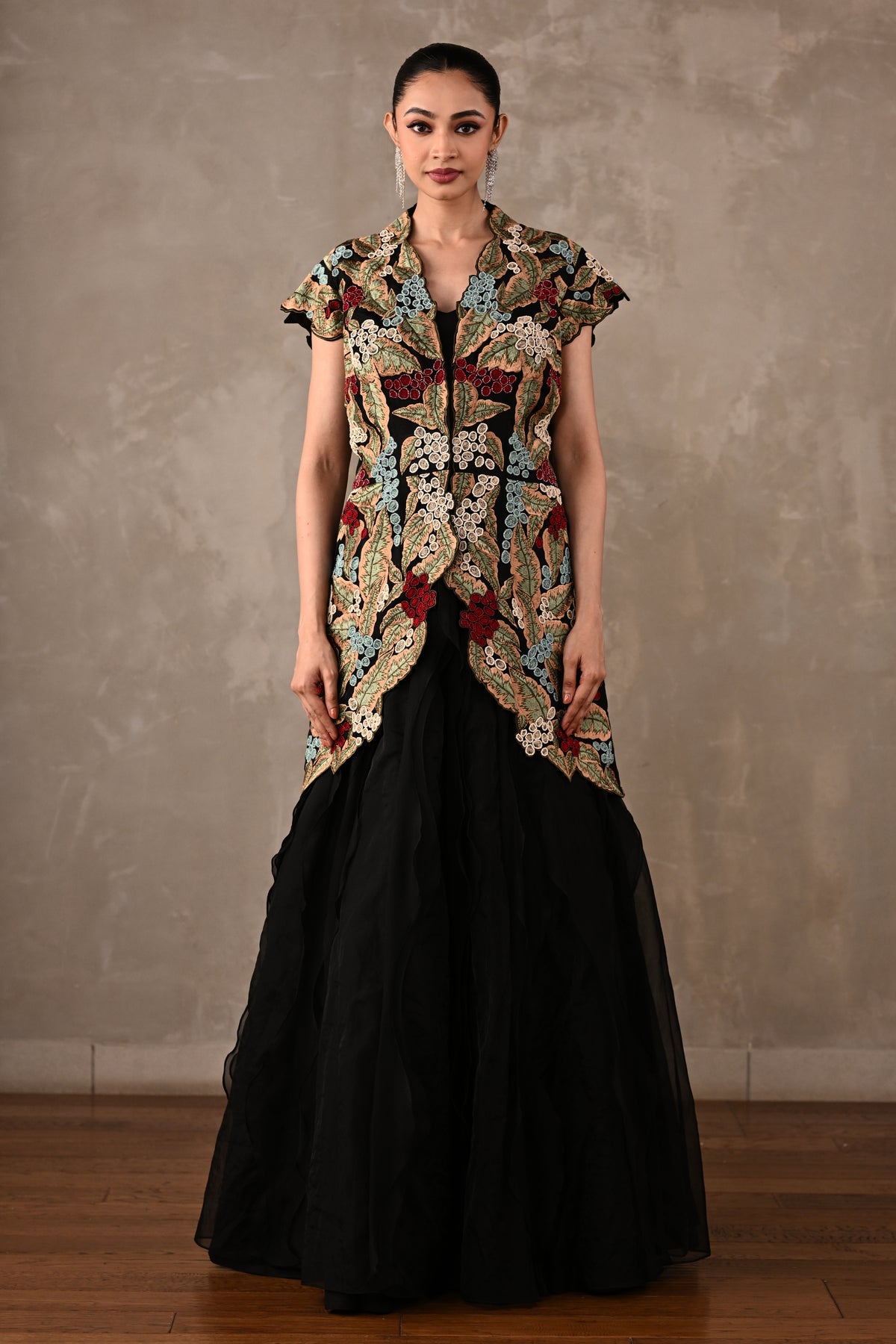 Floral Threadwork Lehenga Set