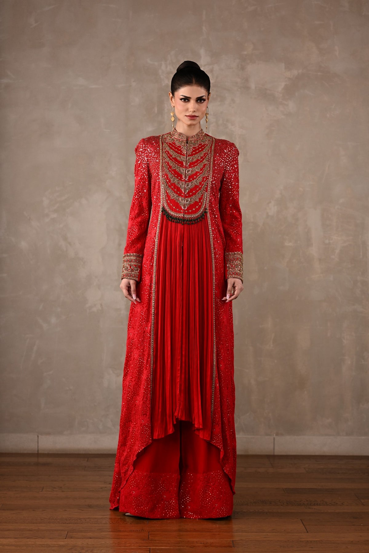 Chikankari Front-Slit Tunic Set