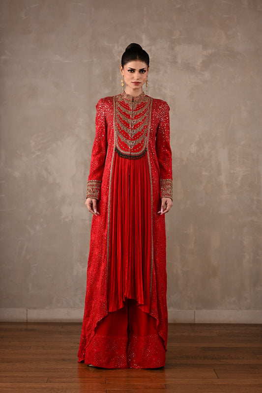Chikankari Front-Slit Tunic Set