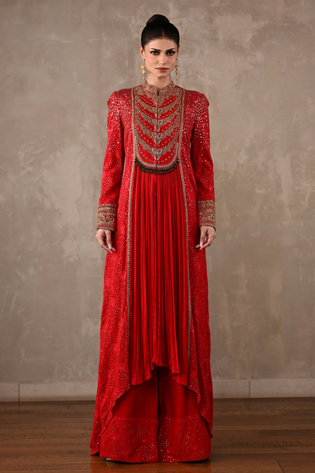 Chikankari Front-Slit Tunic Set