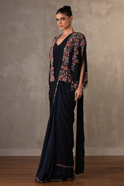 Enchanted Bloom Drape Saree