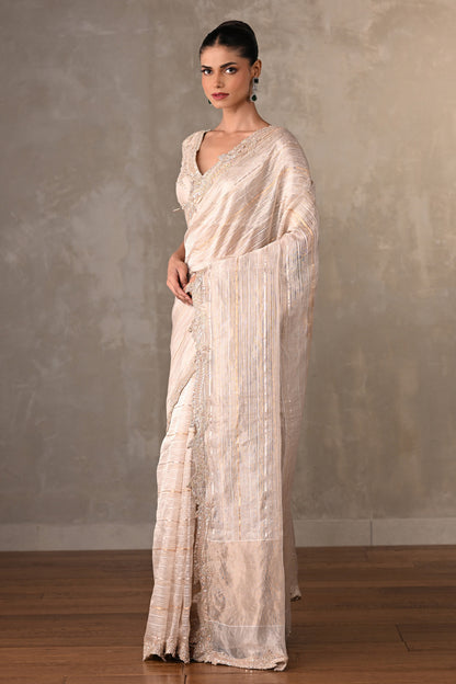 Aurora Luxe Tissue Embroidered Saree