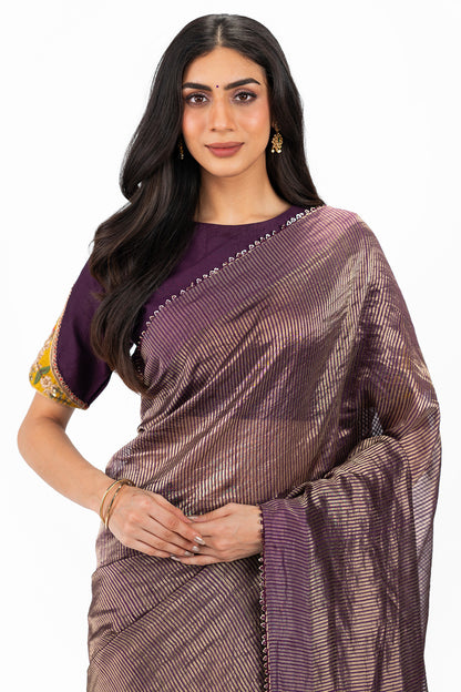 Zardosi Banarasi saree